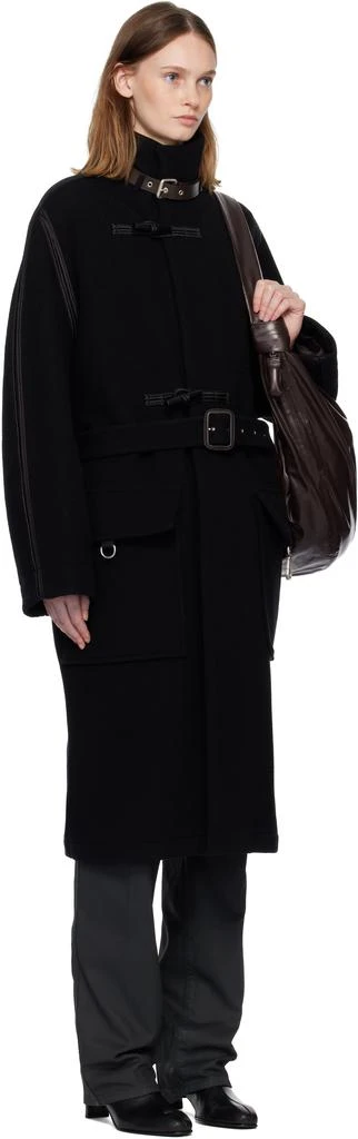 Lemaire Black Duffle Coat 2