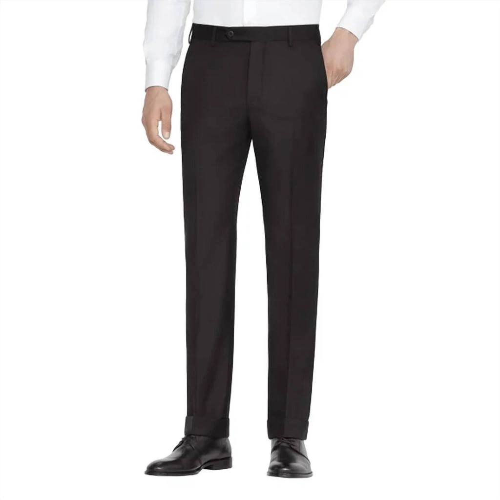 Zanella Devon Wool Trouser In Black 1