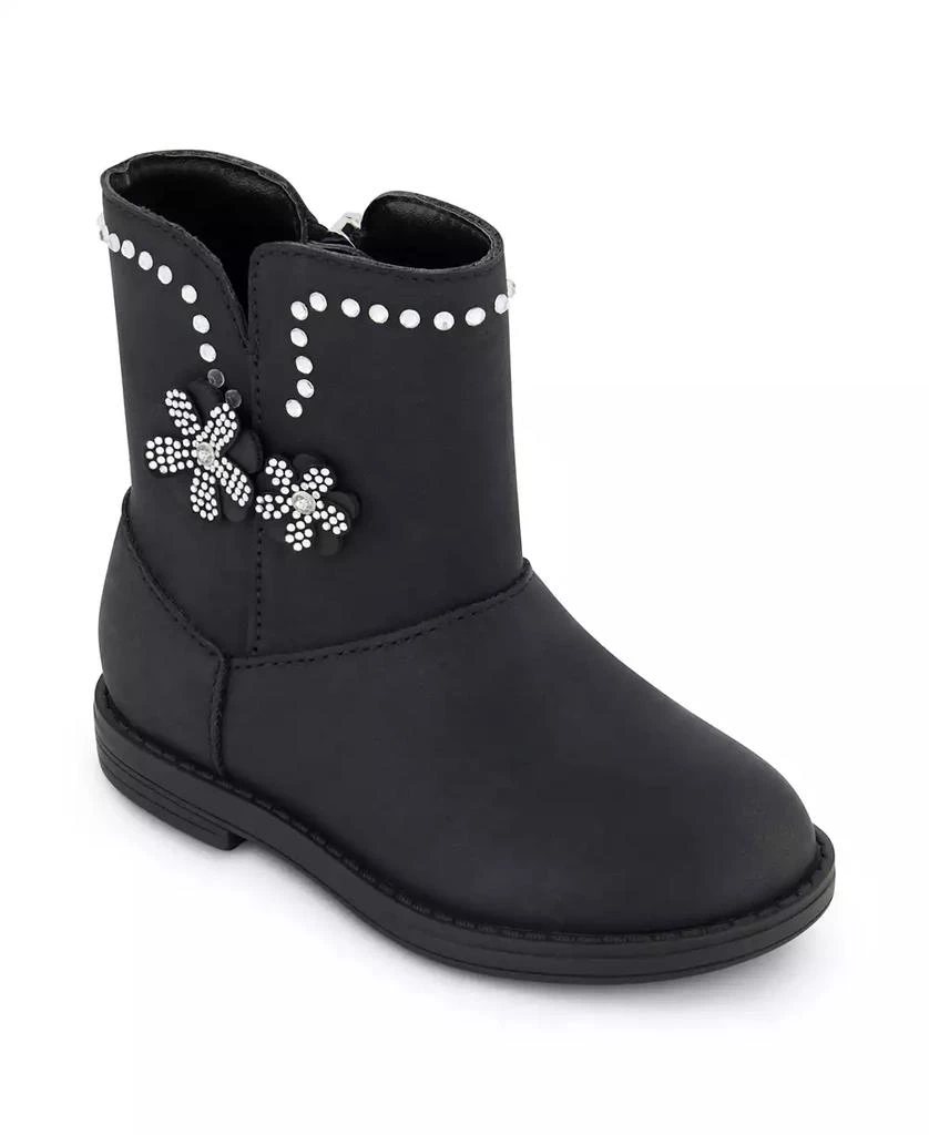 Jessica Simpson Toddler Girls Evie Flower Mid Shaft Boot 1