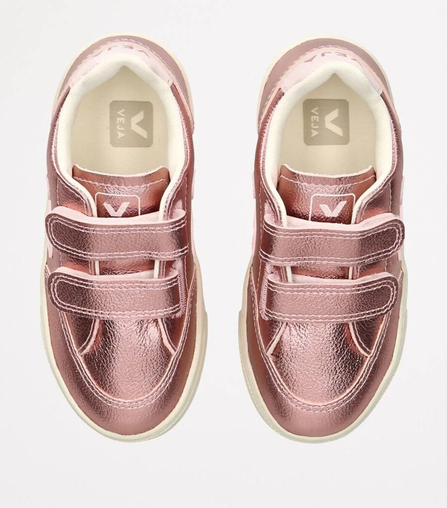 Veja Metallic Leather V-12 Sneakers 4