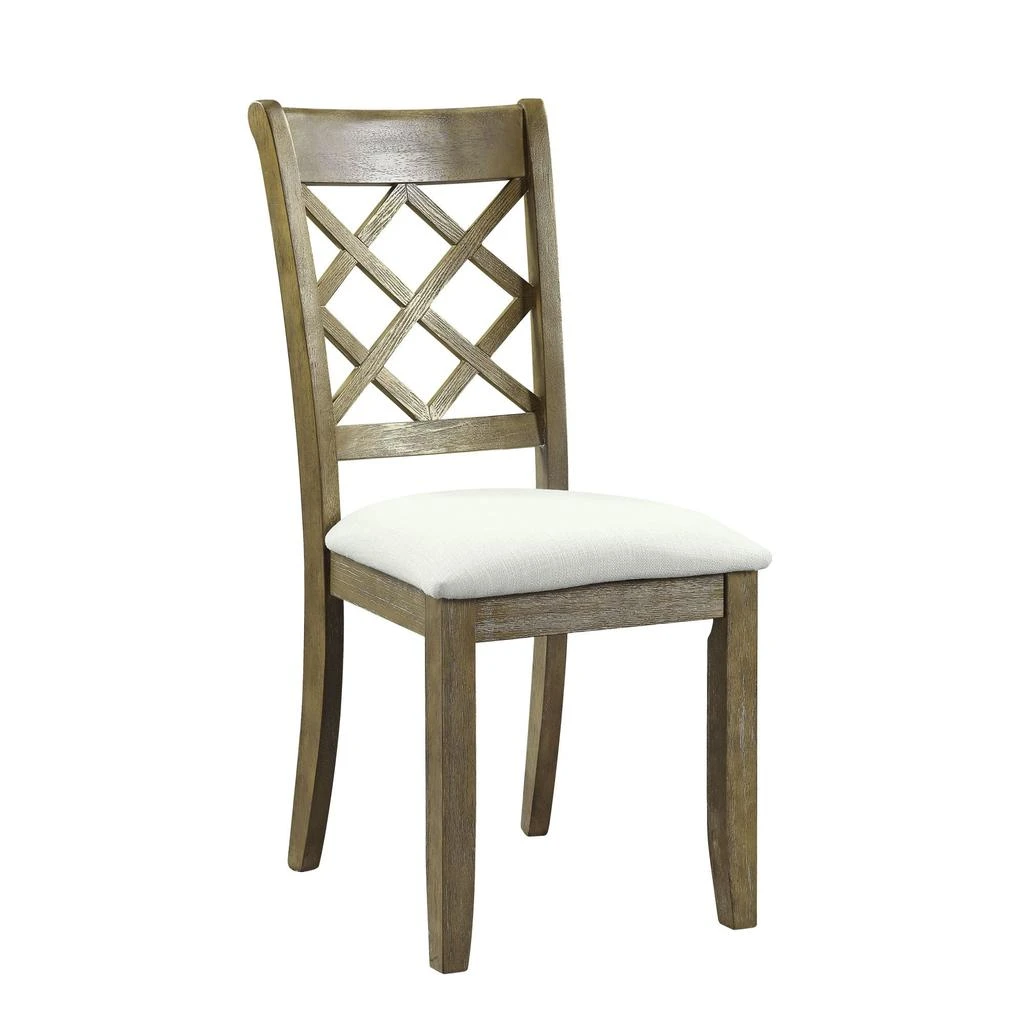 GOODSILO Karsen Beige Linen Side Chair Set