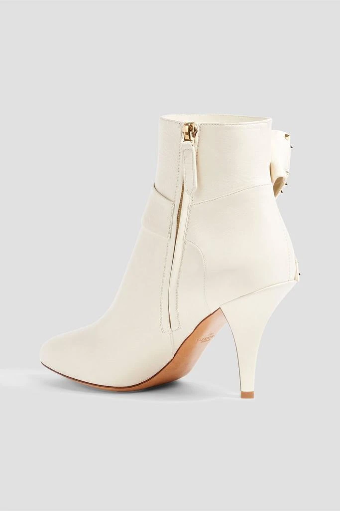 Valentino Rockstud bow-detailed leather ankle boots 3