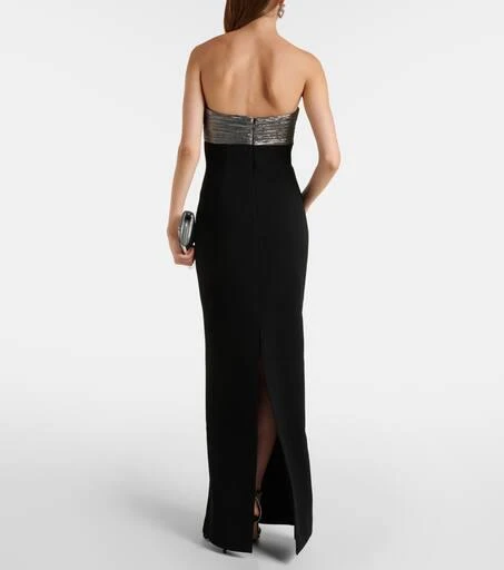 REBECCA VALLANCE Lumi floral-appliqué gown 3