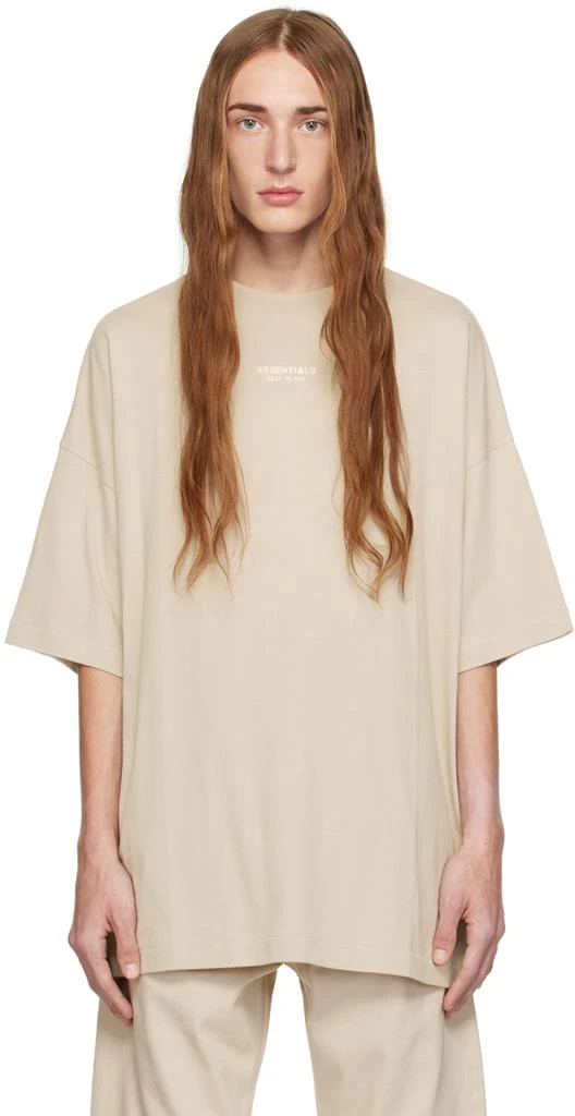 Fear of God ESSENTIALS Taupe Crewneck T-Shirt 1