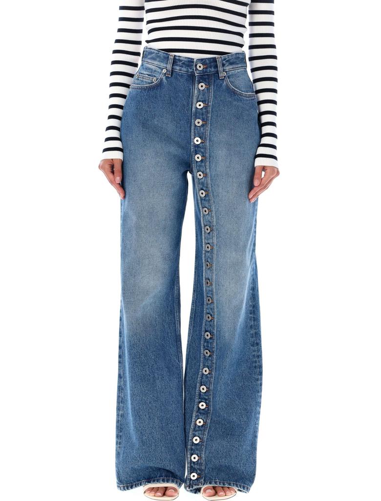 special!! Gaultier Jeans 転写 Print Denim Jeans paul gaultier printed - Gem