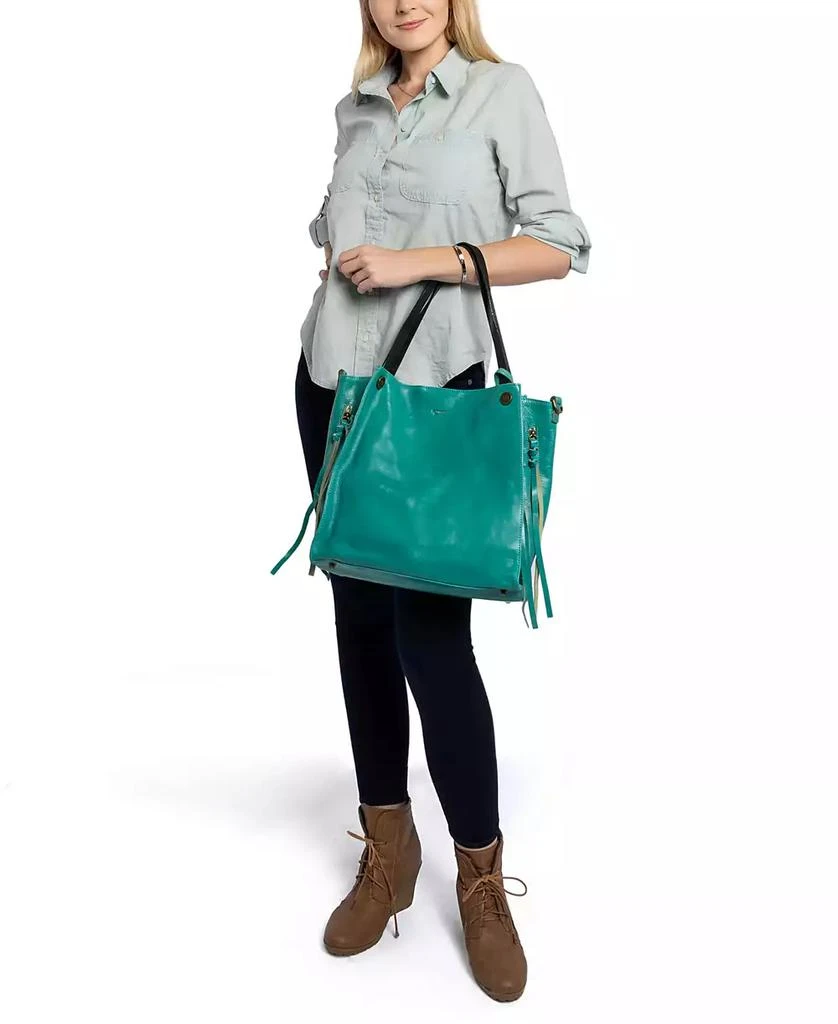 OLD TREND Women's Genuine Leather Daisy Tote Bag 11