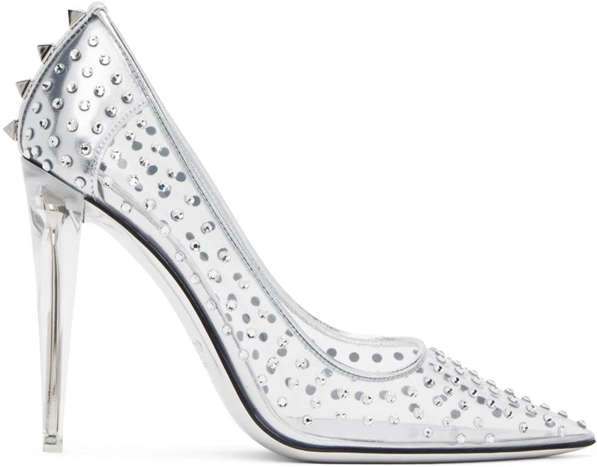 Valentino Silver Rockstud Heels 1