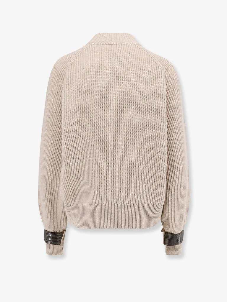 Brunello Cucinelli Cashmere sweater with removable cuffs 5