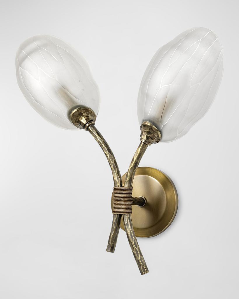 Palecek Terrence 23" 2-Light Wall Sconce