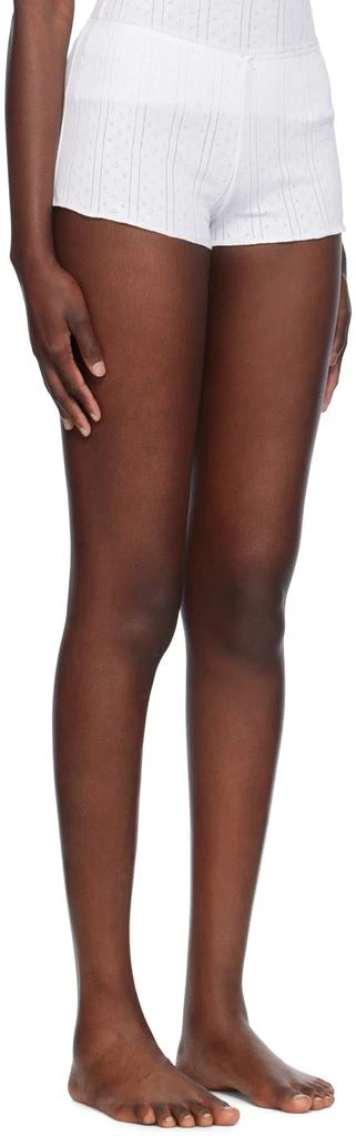 Cou Cou White 'The Teeny Tiny' Shorts 2