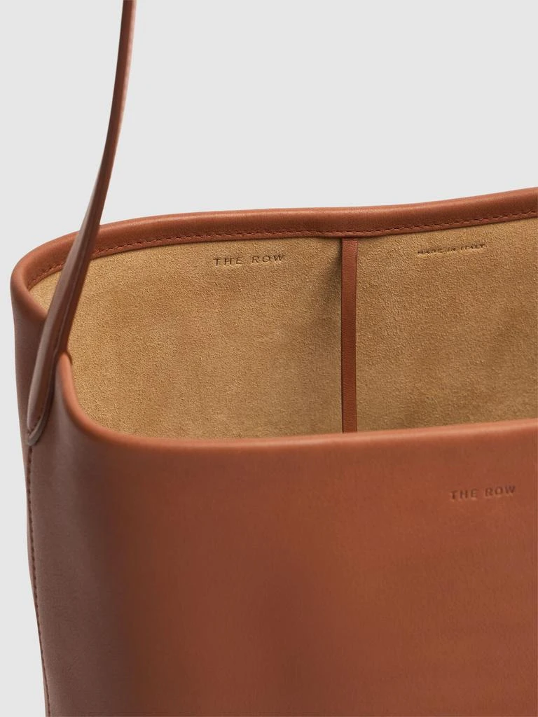 The Row Medium N/s Park Saddle Shiny Leather Bag 5