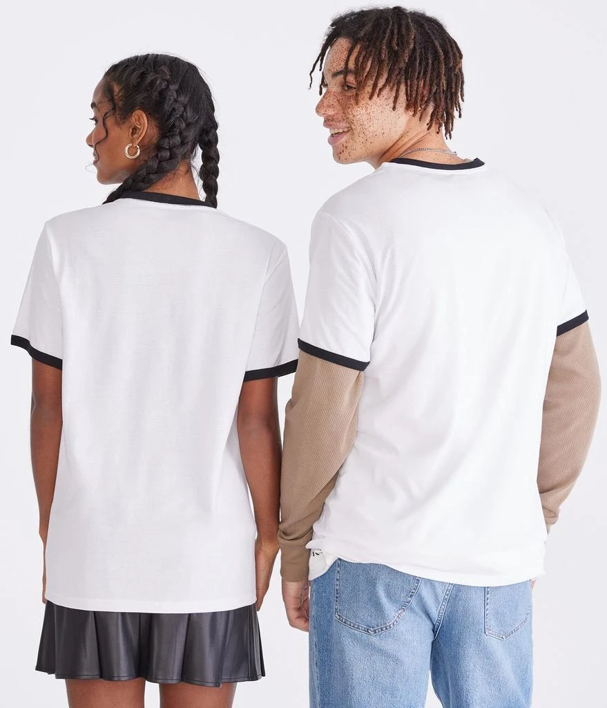 Aeropostale Peanuts | Aéropostale Football Snoopy Relaxed Ringer Graphic Tee 4