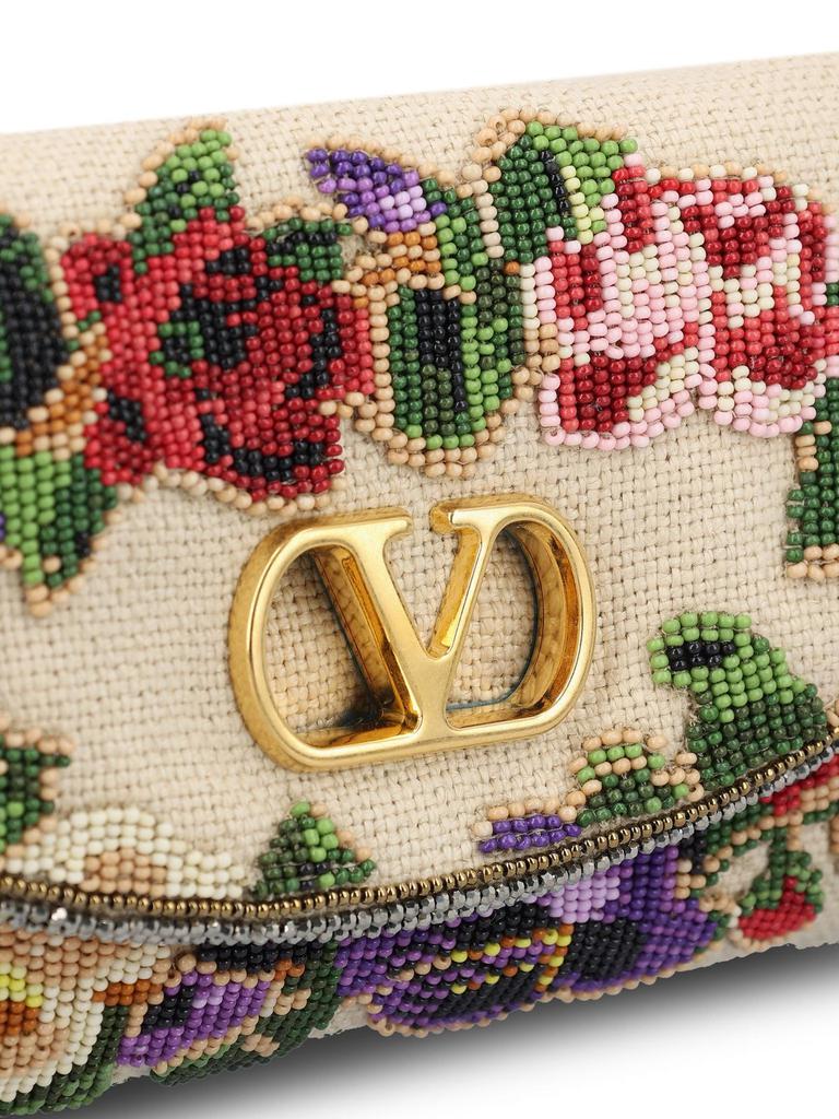 Valentino VLogo Signature Floral Patterned Clutch Bag – On Sale