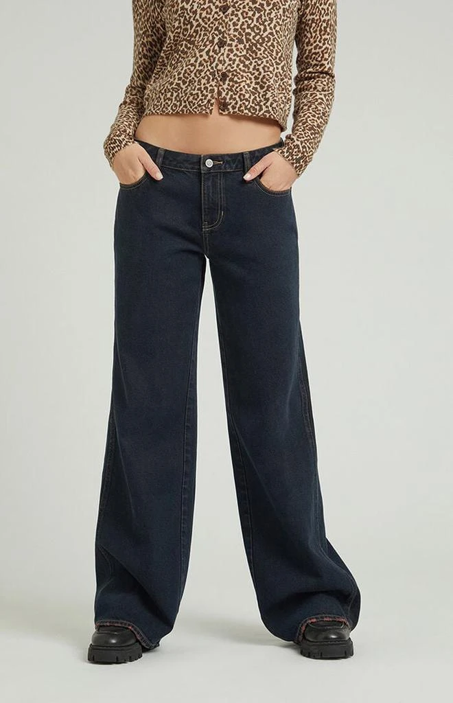 PacSun Dark Indigo Low Rise Baggy Jeans 1