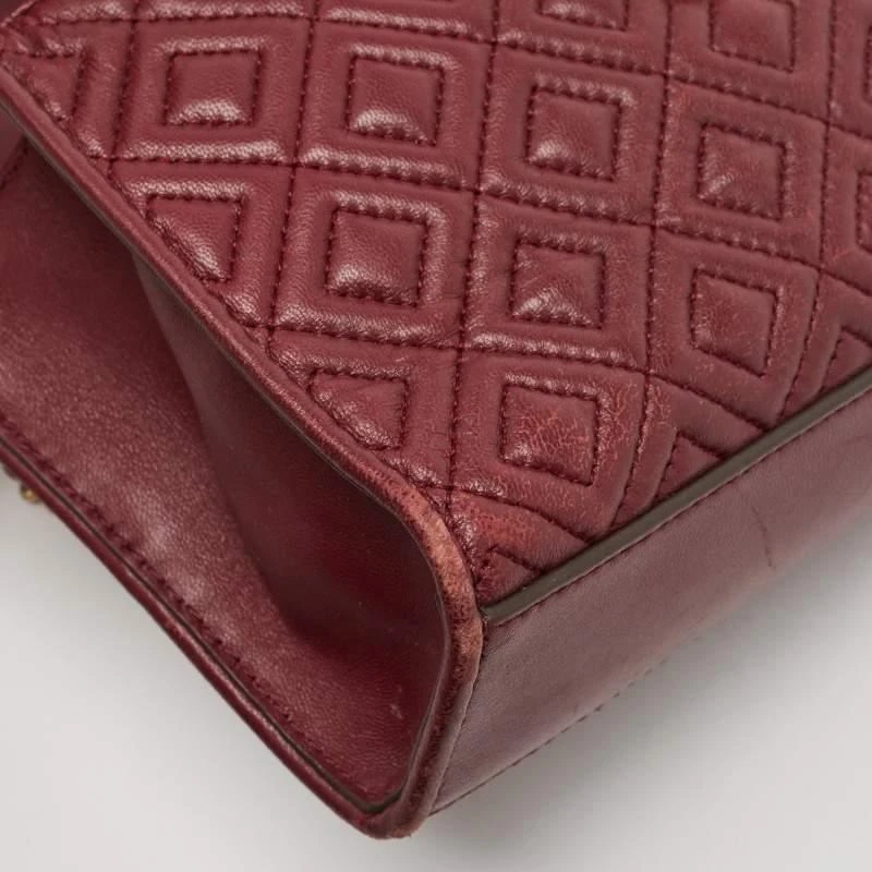 Tory Burch Tory Burch Red Leather Small Fleming Shoulder Bag 5