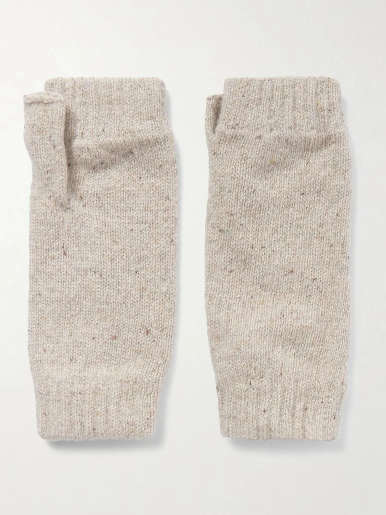Johnstons of Elgin Cashmere Wrist Warmers - Beige
