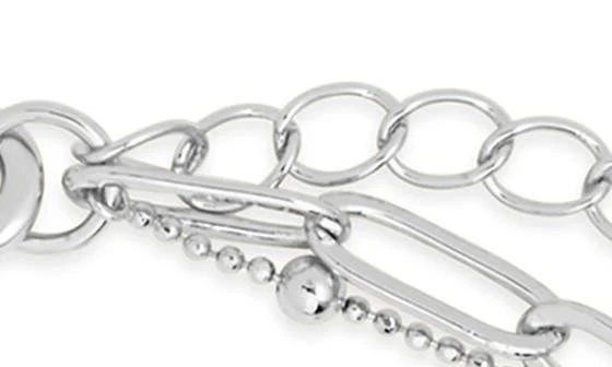 Sterling Forever Leah Layered Chain Necklace 4