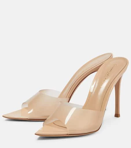 Gianvito Rossi Elle 105 TPU and patent leather mules 5