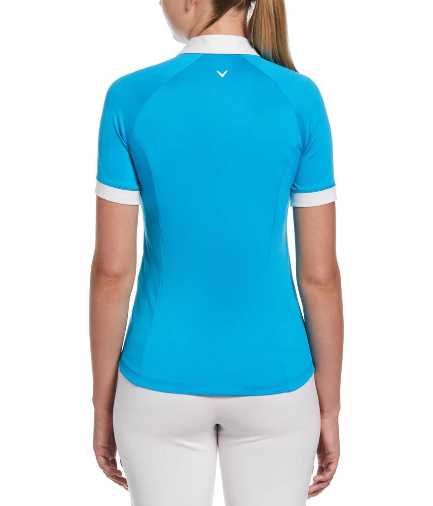 Callaway V-Placket Color-Block Short Sleeve Polo 2