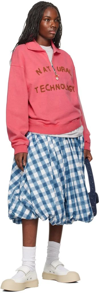 Story mfg. Blue & White Marsh Midi Skirt 4