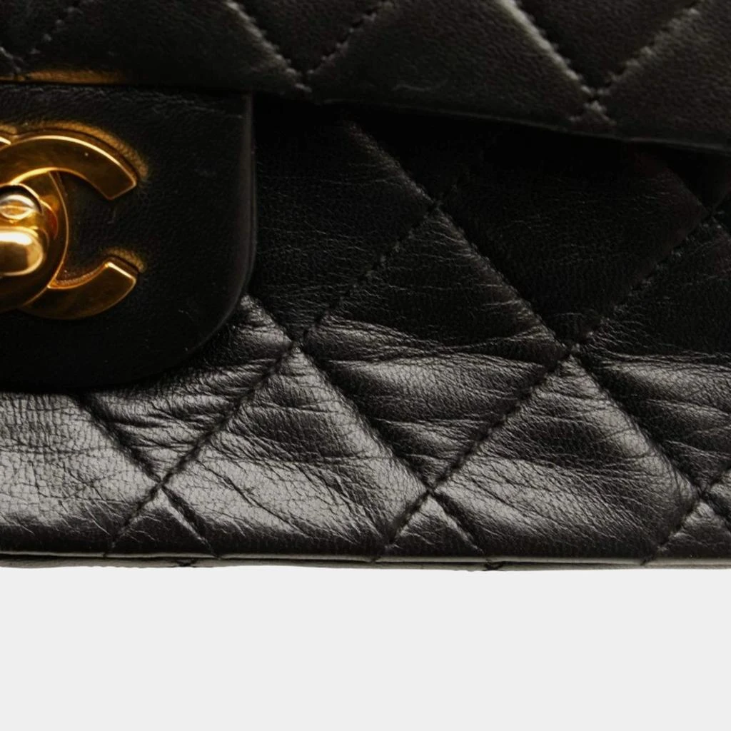Chanel Chanel Black Leather Medium Classic Double Flap Shoulder Bag 5