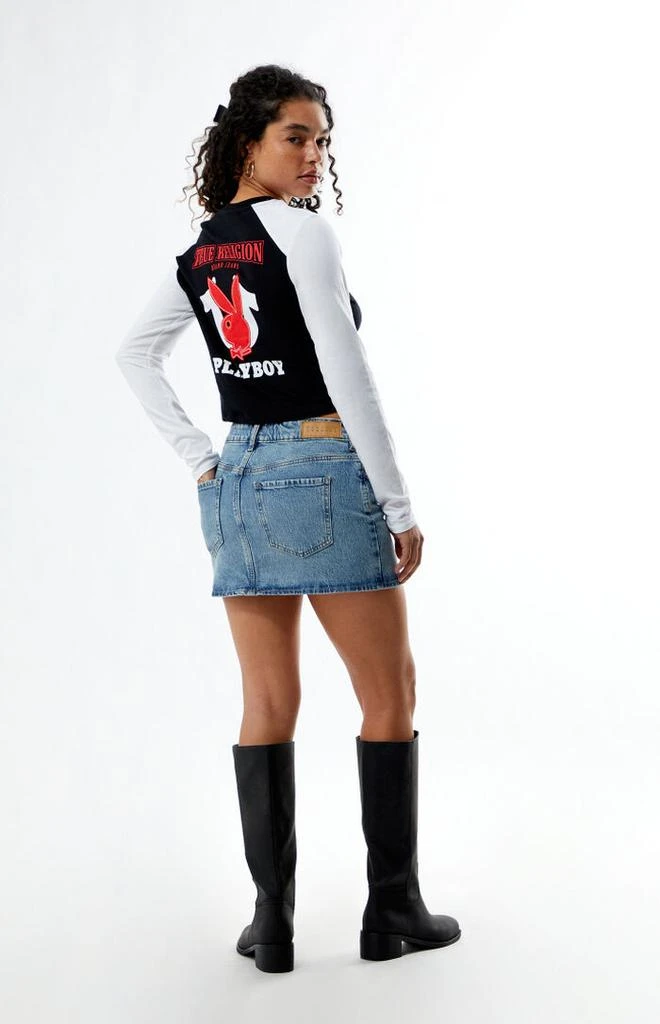 True Religion x Playboy Raglan Long Sleeve T-Shirt 4