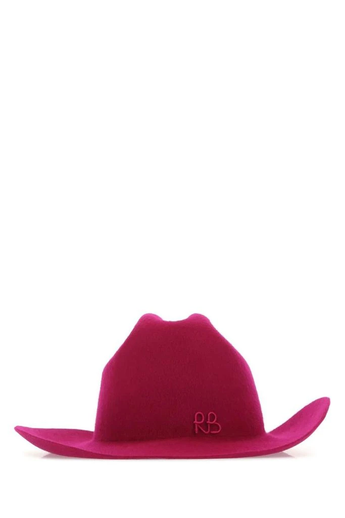 RUSLAN BAGINSKIY Ruslan Baginskiy Logo Embroidered Wide Brim Cowboy Hat 1