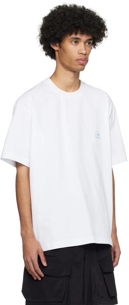 Solid Homme White Graphic T-Shirt 2