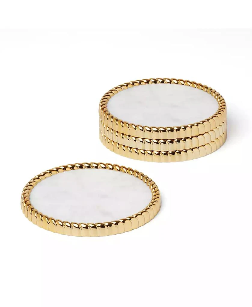 Reed 
Barton Roseland Metal Coasters, Set of 4