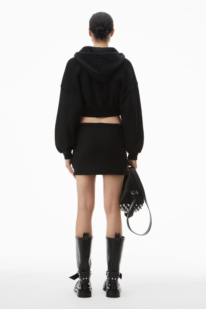 Alexander Wang mini skirt in classic cotton terry 4