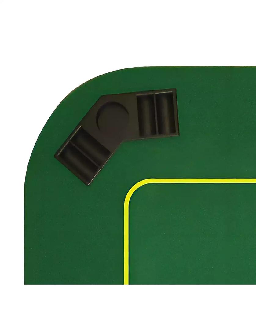 Trademark Global Trademark Poker 80" Deluxe Texas Holdem Folding Poker Tabletop