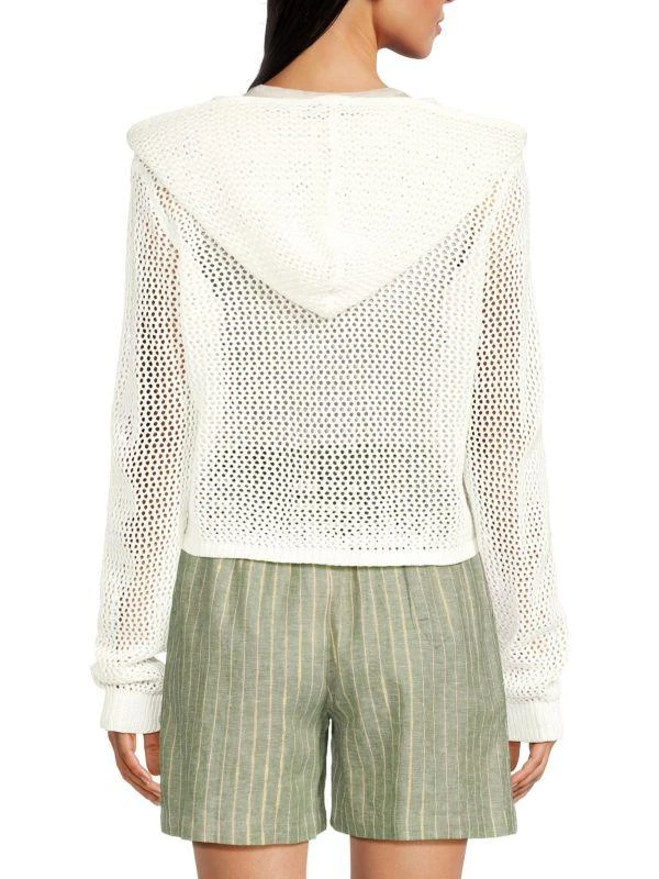 RD style Gisley Mesh Cropped Zip Hoodie 2