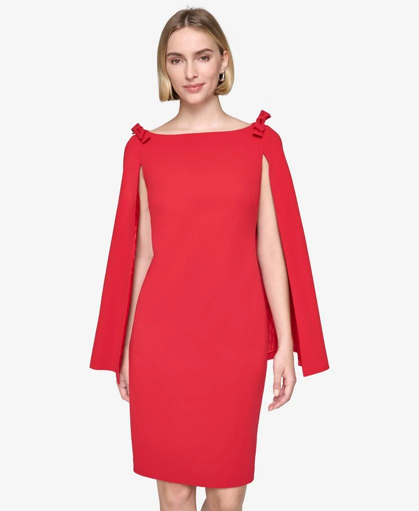 Karl Lagerfeld Paris SHEATH DRESS WITH CAPE 1