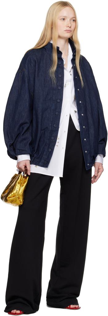driesvannoten　24aw navy jacket Dries Van Noten: Men's Military Jacket (Navy) | DSML E-SHOP