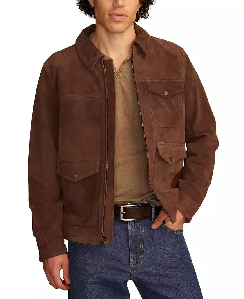 Lucky Brand Men
s Full-Zip Long Sleeves Ranch Jacket