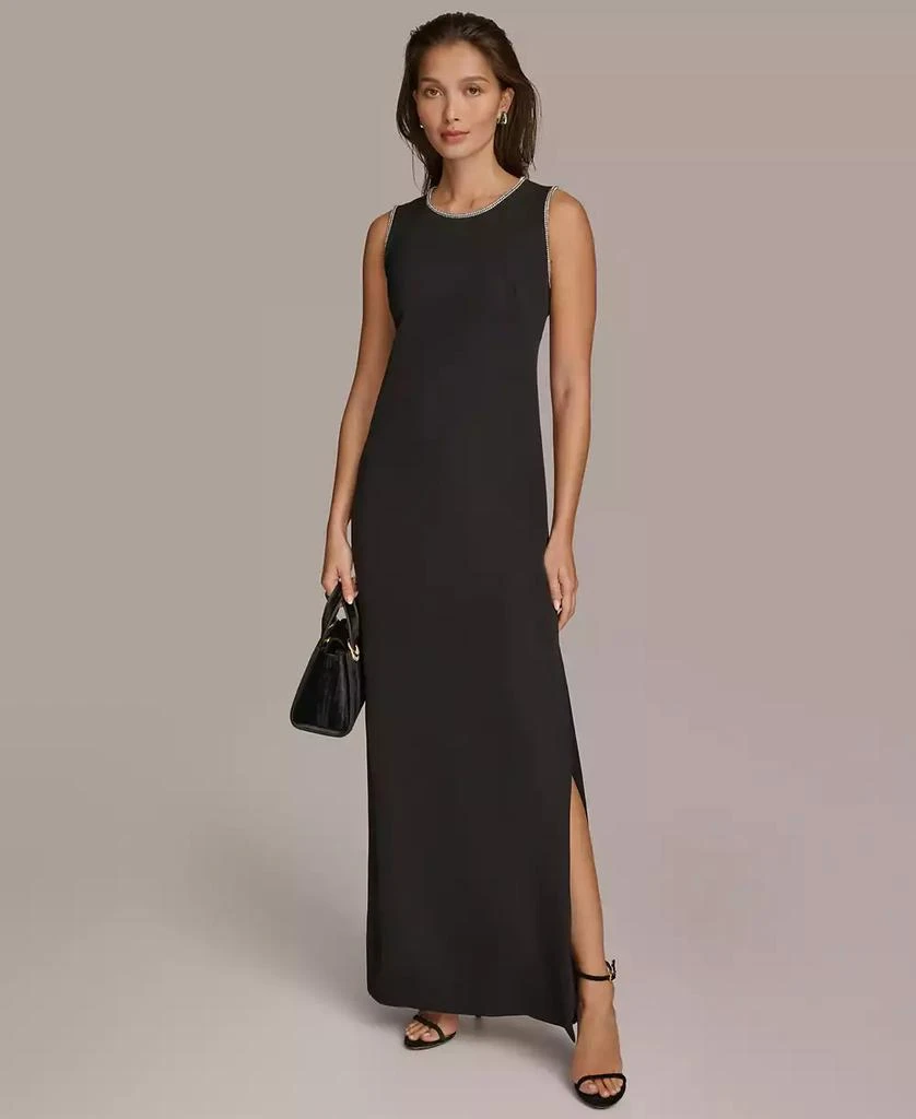 Donna Karan Women's Rhinestone Trimmed Gown 1