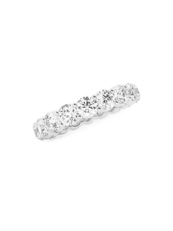 Saks Fifth Avenue Build Your Own Collection 14K White Gold 
Lab Grown Round Diamond Eternity Band 2