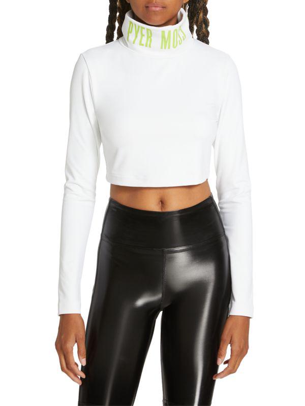 Reebok Logo Turtleneck Crop Top