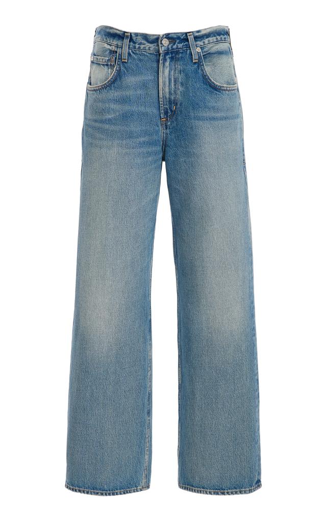 Citizens of Humanity Citizens of Humanity - Lindz Rigid Low-Rise Easy Straight-Leg Jeans - Medium Wash - 24 - Moda Operandi