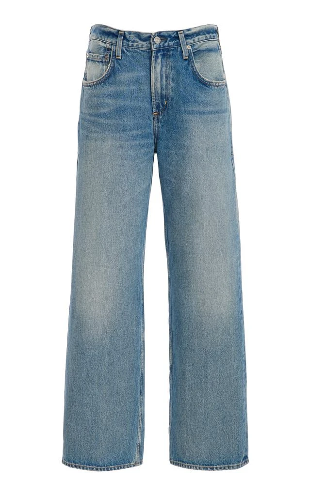 Citizens of Humanity Citizens of Humanity - Lindz Rigid Low-Rise Easy Straight-Leg Jeans - Medium Wash - 27 - Moda Operandi 1