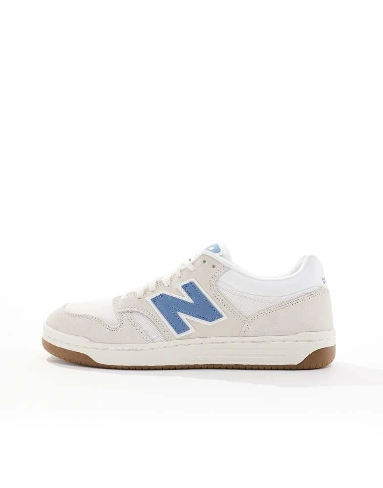 New Balance New Balance 480 trainers in white and blue 2