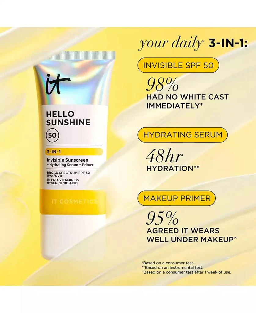 IT Cosmetics Hello Sunshine Invisible Face Sunscreen SPF 50 3