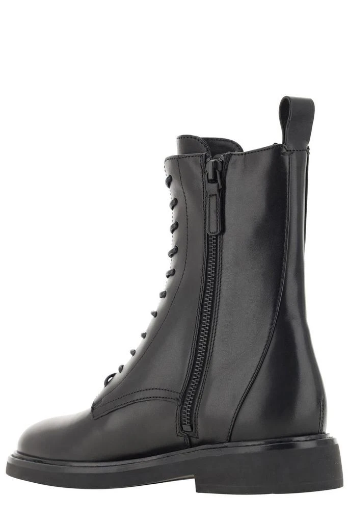 Tory Burch Tory Burch Logo Embossed Side-Zip Combat Boots 3