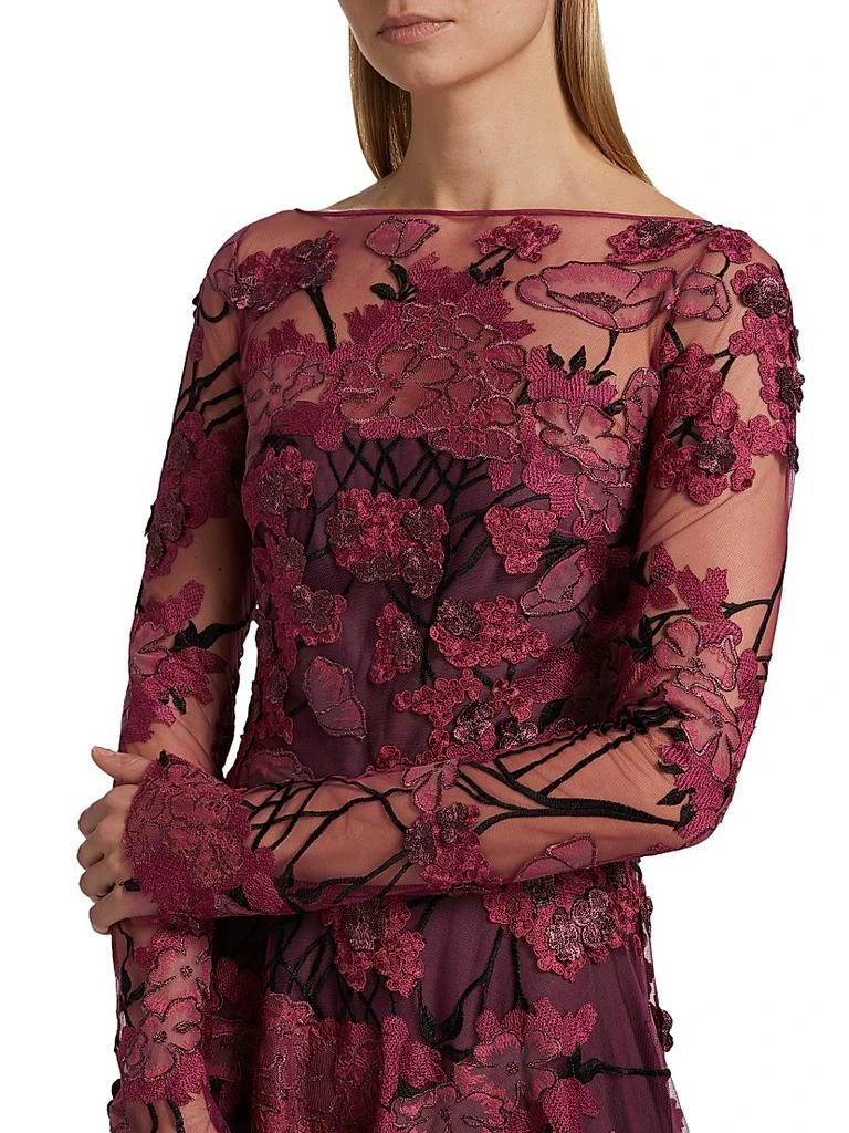 naeem khan embroidered dress Vintage Naeem Khan Beaded Floral Gown – Recess