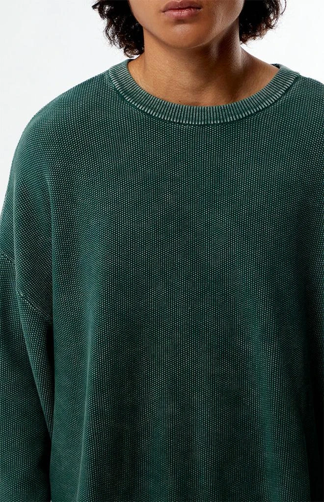PacSun Green Textured Crew Neck Sweater 2