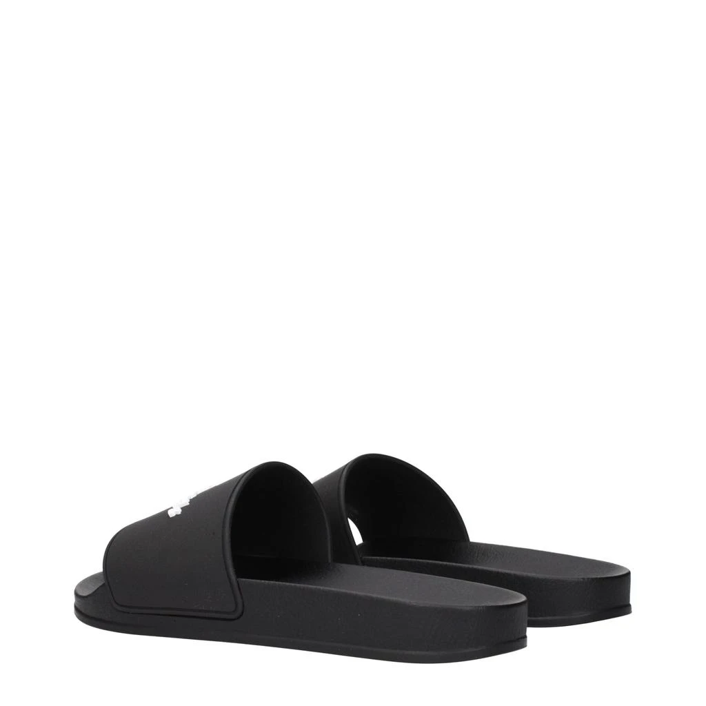Palm Angels Palm Angels Black Cotton Slippers 4