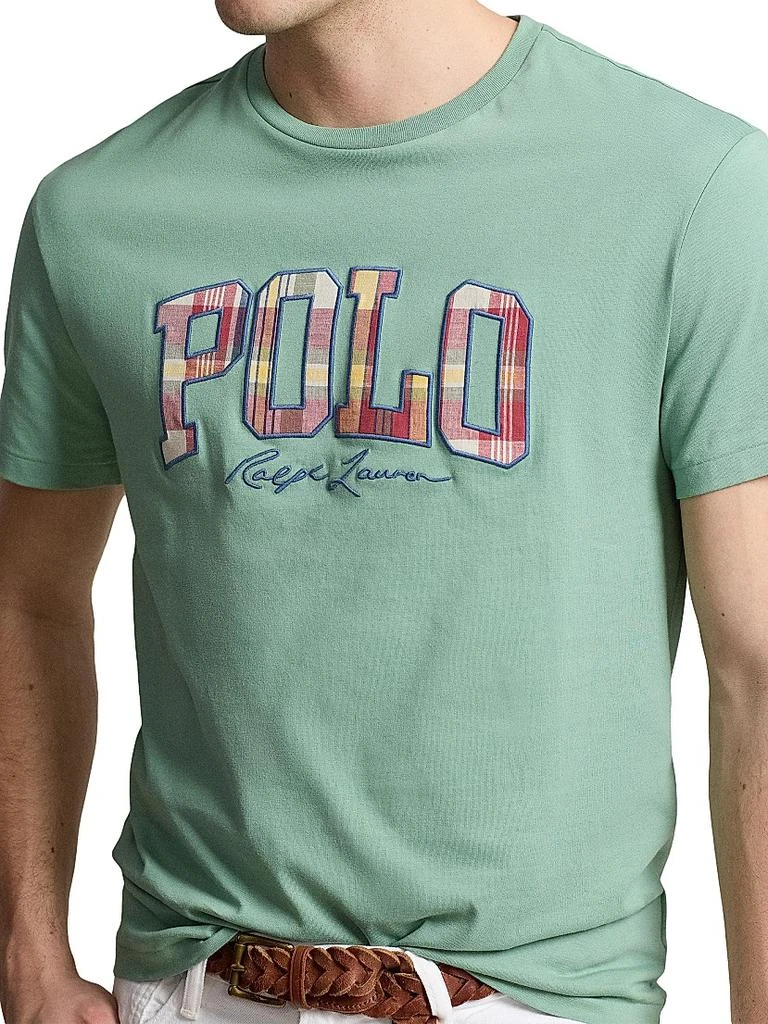 Ralph Lauren Madras Logo Jersey Crewneck T-Shirt 5