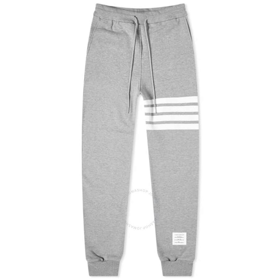 Thom Browne Light Grey 4-Bar Loopback Classic Sweatpants