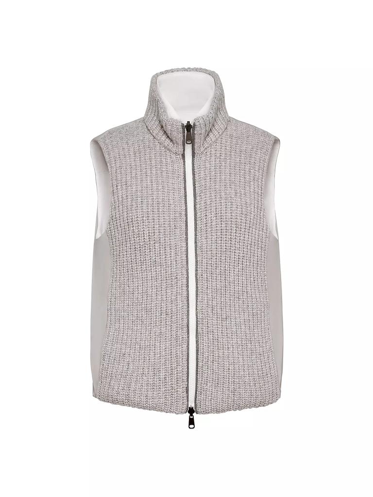 Brunello Cucinelli Cashmere Feather Yarn Reversible Down Vest