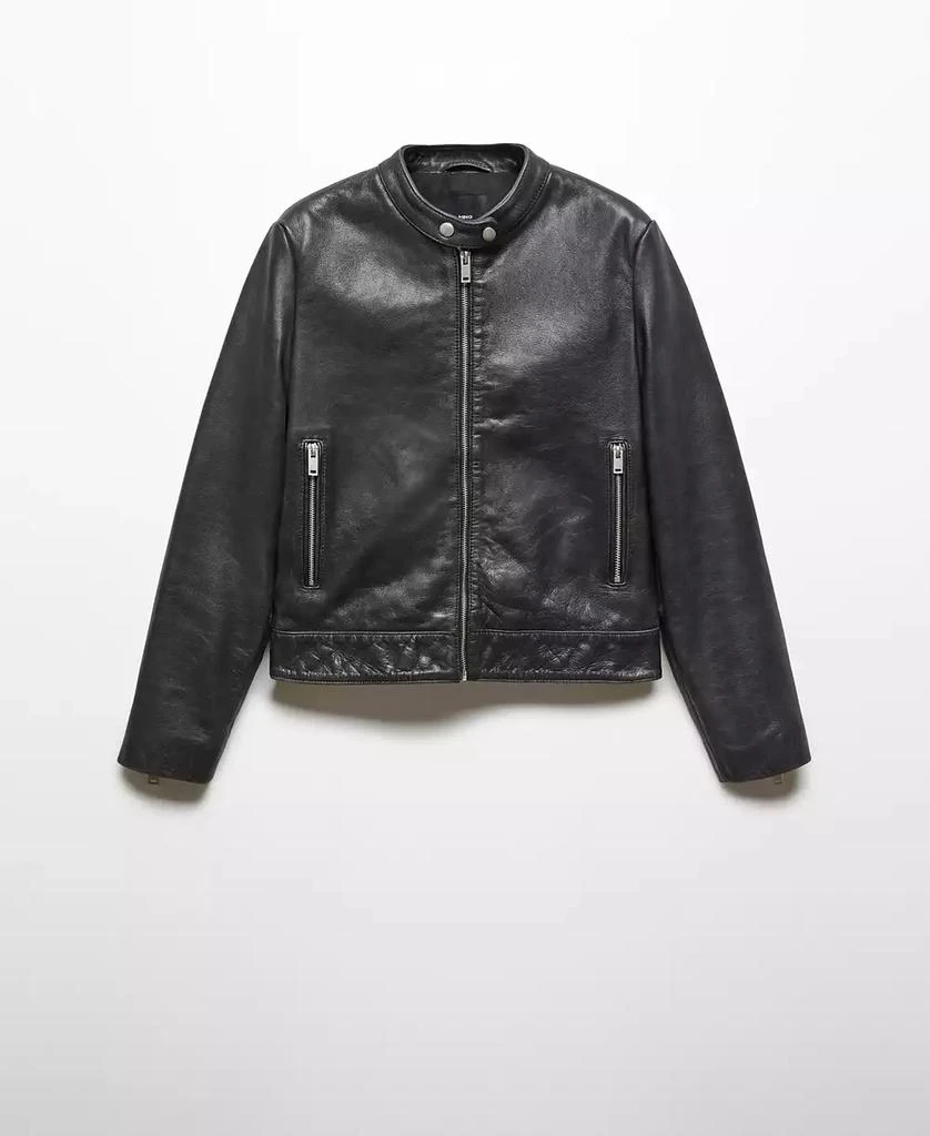 Mango Women's Leather Jacket 7